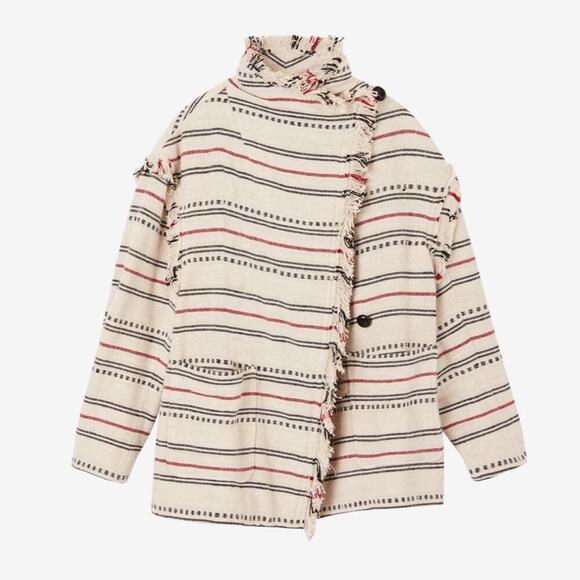 Isabel Marant Striped Jacket Coat - Picture 12 of 12
